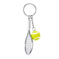 Miniatyrbillede 3 af 5: 4 stk. Tennis Racket Nøglering, Metal Nøglering Kreativ Nøglering S
