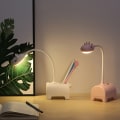 Miniatyrbilde 3 av 4: LED skrivebordslampe for barn, bordlampe med 3 farger og dimmbar, til