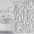 Miniatyrbillede 2 af 5: Bruseforhæng 180 x 200cm skimmelresistent geometrisk tyk polyester