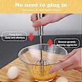 Miniatyrbillede 5 af 5: Halvautomatisk piskeris i rustfrit stål, Whizzy Whisk håndtryksmixer til blanding, piskning og omrøring