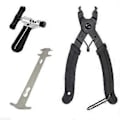 Miniatyrbillede 1 af 5: Cykelkæde Splitter Link Cykel MTB Breaker Reparations Nitte Pin Remover Værktøj (Sort+Sølv)(3 stk)