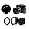 Miniatyrbild 4 av 5: Lätt Kamerlinsskydd Adapter Set Enkel Installation Objektivskydd för Olika Spegellösa Objektiv 49mm black