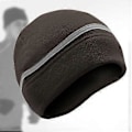 Miniatyrbillede 2 af 5: Reflekterende Fleece Hue Vinterhue med Reflekterende Stribe Fleece Tyk Skull Cap Sikkerhedshue til Ski Cykling Ridning Vandring (sort)