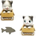 Miniatyrbillede 4 af 5: BobbleCat Kattehoved Figur Bobble Figurer Gynge Legetøj Dan