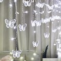 Miniatyrbild 5 av 5: Fjärilsgardinlampor 120 LED 19,7FT USB-drivna 8 lägen Fjärrkontroll