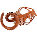 Miniatyrbillede 5 af 5: Facehugger Håndsyet Lædermaske Gyser Halloween Alien Kostume