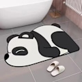 Pikkukuva 4 / 5: Pehmeä piimaa hiekka wc-ovi panda lattiamatto 50 * 80cm, ba