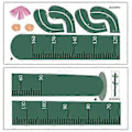 Miniatyrbilde 2 av 2: Høydevekstdiagram Kaktusform Høydevekstmålingsklistremerke for vegg