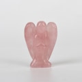 Pikkukuva 2 / 3: Kaiverrettu Rose Quartz Obsidian -kivi enkelin taskuun, 1,5 tuumaa