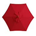 Miniatyrbillede 1 af 5: (Rød) Udskiftningslærred til parasol - 6 ribben - Diameter 2 meter