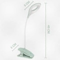 Miniatyrbillede 2 af 4: Justerbar Clip-On USB LED Skrivebordslampe med Dæmpbar Lysstyrke for Øjenkomfort
