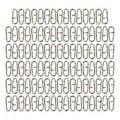 Miniatyrbild 1 av 5: 50/100 st Rostfria Stål Splitringar Fiske Snap Cnnector Fiskeklämma Ovala Splitringar Utomhus Fiske Tillbehör 100 trumpets