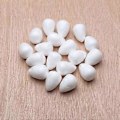Miniatyrbillede 4 af 5: 100x Vanddråbe Modellering Polystyren Skum Ornament DIY Håndværk 19mm 46mm 100pcs