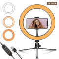 Miniatyrbilde 2 av 5: LED Ringlys For Direktesending Og Videoskudd, 6 Tommer Ring