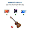 Pikkukuva 5 / 5: Insert and Play USB C - 1/4 tuuman TRS 6,35 mm:n stereokaapeli 32-bittinen 384 kHz:n sovitinjohto digitaalisille laitteille miksereihin 1m
