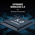 Miniatyrbillede 3 af 5: Bluetooth-hovedtelefoner over øret, let headset med dyb bas