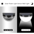 Miniatyrbillede 5 af 5: Sæt med 4 LED-varmlys sollamper udendørs væglampe IP65 vandtæt