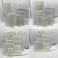 Miniatyrbild 5 av 5: DIY Skaka Akryl Kvicksand Tom Platta DIY Handgjord Kvicksand Tegel Material Set Kvicksand Platta Akryl Material style 18