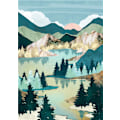 Miniatyrbillede 1 af 5: 30x40cm 5D DIY Diamantmaleri Fuld, Abstrakt Maleri Serie#N,D