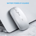 Miniatyrbillede 3 af 5: Bluetooth Mus, Trippel Tilstand Genopladelig Lydløs Bluetooth Trådløs