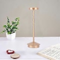 Pikkukuva 5 / 5: Latautuva LED-pöytälamppu 2000mAh Langaton Akulla Toimivat Metalli Yöpöydän USB-C Työpöydän Valo Kannettava 3 Tilaa Himmennettävä Rose Gold