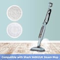 Miniatyrbilde 2 av 5: 6 stk. dampmoppputer for Shark S6002UK dampmopp, gjenbrukbare dampmoppputer