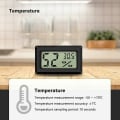 Miniatyrbild 3 av 5: Mini digital LCD-termometer hygrometer (3 st - A) temperatur H