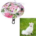 Miniatyrbillede 1 af 5: 1 stk. (M, Canvas Blomster) Justerbar Hunde Solhat - Baseball Kasket