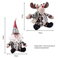 Miniatyrbillede 2 af 4: Jul Sød Lille Mand Julemand Snemand Hjortedukke Julepynt gave 3stk 3pcs