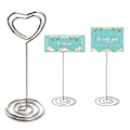 Miniatyrbillede 2 af 5: 1/5/10/20 stk Metal Hjerteformet Billede Mini Holder Memo Fotokort Clip Stand 20PCS