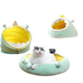 Miniatyrbilde 3 av 4: Cat Nest Självuppvärmande hopfällbar gossäng Mjuk Pet Nest Cat Caves type1