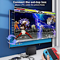Miniatyrbillede 5 af 5: HDMI-kompatibel switcher 8k/60hz splitter 2 porte tovejs manuel switch