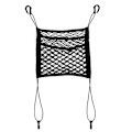 Miniatyrbillede 5 af 5: Auto Interiør Sæde Ryg Elastisk Mesh Mesh Auto Styling Opbevaringstaske Lomme Bur Mesh Lomme Holder Bildele Bagagerum