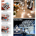 Miniatyrbild 2 av 5: Julljus, snöflingaljus, sagoljus, batteridriven White with Remote 5M
