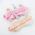 Pikkukuva 4 / 5: 2 kpl Unicorn Kids Sleeping Mask, Söpöt 3D Eläimen silmänaamarit Hengittävä Pehmo Sleep Mask Gir