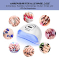 Miniatyrbilde 5 av 5: 80w Nail Tørkelampe Uv Led Nail Lamp Gel Nails Med 4 Timer Setting Sensor British regulatory