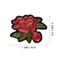 Miniatyrbilde 3 av 3: 6stk Rose Broderi Badge Klær Stoff Patch Applikasjon Decor Diy