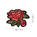Miniatyrbillede 3 af 3: 6 stk Rose Broderi Badge Tøj Stof Patch Applikation Decor Diy