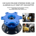 Pikkukuva 5 / 5: Universal Quick Release Adapter Snap Off ohjauspyörän napa Race blue