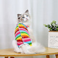 Miniatyrbillede 1 af 3: Cat Recovery Suit Cat Sterilisation Kläder Andningshalsband Alternativ Multicolor L