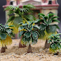 Miniatyrbillede 2 af 2: 15 stk Modeltog Palmer Tropisk Skov Landskab Skala N Z 1:100-1:300