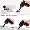 Miniatyrbild 5 av 5: USB Micro Dammsugare Mini Dammsugare Dator Skrivbord Tangentbord Spis Damm Handheld Clean Tool