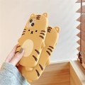 Miniatyrbild 2 av 5: Supertjockt mjuk silikon tigerfodral för Apple Iphone 13 Pro 3d tecknad Ljusgul Söt Roligt Söt Kawaii Barn Flickor Pojkar