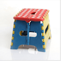 Miniatyrbillede 2 af 3: Creative Polka Dot Folde Taburet Plast Taburet Tilfældig farve