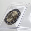 Miniatyrbilde 5 av 5: Myntsamlingsbok,myntperm,for diametermynter Nedre lagring (grønn)