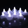 Miniatyrbilde 5 av 5: 12stk Led Flytelys Flammeløse Telys Vanntett Lyslampe Til Bryllupsfest Spa White