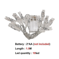 Miniatyrbild 5 av 5: Garland Led 2m 5m 10b Led Strings Fy For Photo Clip String S Ed Utomhusbröllop 5m 50leds Multicolor