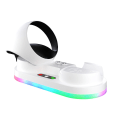 Pikkukuva 2 / 4: Ohjaimen latausasema Psvr2 Sense -ohjaimelle, kaksoislataustelakka latausnäyttövalolla, magneettinen latausasema Type-c magneetilla