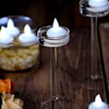 Miniatyrbilde 2 av 5: 12stk Led Flytelys Flammeløse Telys Vanntett Lyslampe Til Bryllupsfest Spa White