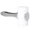 Miniatyrbilde 5 av 5: T-form lær nylonhammer med aluminiumshåndtak for lærutskjæring Gjør-det-selv håndlaget mallet håndverksverktøy Black